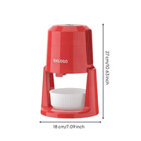 Low-Noise Shaved Ice Maker with Molds Adjustable Countertop Ice Shaver Quiet Snow Cone Maker Stable for Families, Hosts, Kitchen, Home Bar, Snack Snack Counters