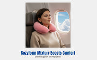 Viscoelastic Foam U-Shaped Neck Pillow, Ergonomic Support, Portable for Travel, Office Nap, Home, Elderly, Multiple Colors
