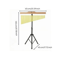 Gold-Colored 36-Tone Wind Chime Adjustable Tripod Wind Chime Floor Standing