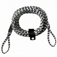 16-Strand Tubing Tow Rope Hollow-Braid Heavy-Duty Tow Rope Resistant Water Sports Equipment Loop Ends for Boating
