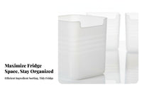 Fridge Door Organizer Bin Tidy Kitchen Solution for Apartments