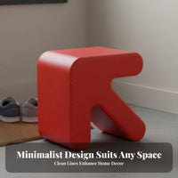 Creative Design Nordic Design Low Stool Easy to Clean Plastic Shoe Changing Stool Compact Plastic Shoe Bench Multi-Functional for Children, Families, Homeowners, Entryway, Hallway, Kid's Room, Bedroom