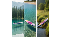 Inflatable Stand-up Paddle Board Portable Inflatable Lightweight Paddle Board with Pump for Adults, Rivers