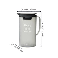 Refrigerator Door Pitcher Large Capacity Fridge Water Bottle Widely Mouth Tea Juice Jug