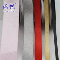 Metallic Gold/Silver Weave Satin Ribbon for Crafts and Embellishments