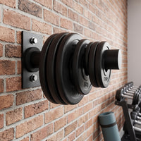 Space-Saving Wall-Mounted Weight Plate Holder Heavy-Duty Wall Mounted Plate Peg Compact for Home Gym Owners, Athletes, Fitness Studio