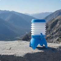 Portable Collapsible Water Container with Tap Space-Saving Water Container with Spigot Leakproof Lightweight for Campers, Travelers, Camping, Road Trips