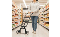 Easy to Install Cart Wheel with Bracket Heavy-Duty Folding Cart Wheel Foldable Hardware Lightweight
