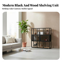 Modern Minimalist Design Modular Cube Organizer Multi-Functional Room Divider Versatile Display Rack Large Capacity for Apartment Dwellers, Homeowners, Office Workers, Restaurant, Bedroom