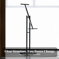Floor Poster Stand Floor Standing Poster Display Stable Foundation Marketing Display Stand for Businesses, Shopping Mall, Retail Store, Exhibition