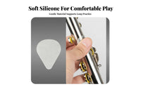 Flute Finger Rest Comfortable Silicone Flute Grip Universal Fit Instrument Accessory for Students, Practice Practices, Music Lessons