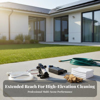 Photovoltaic Panel Cleaning Brush Non-Scratch Filament S Photovoltaic Panel Cleaning Kit Multi-General-Use Water Fed Pole Brush for DIY Enthusiasts