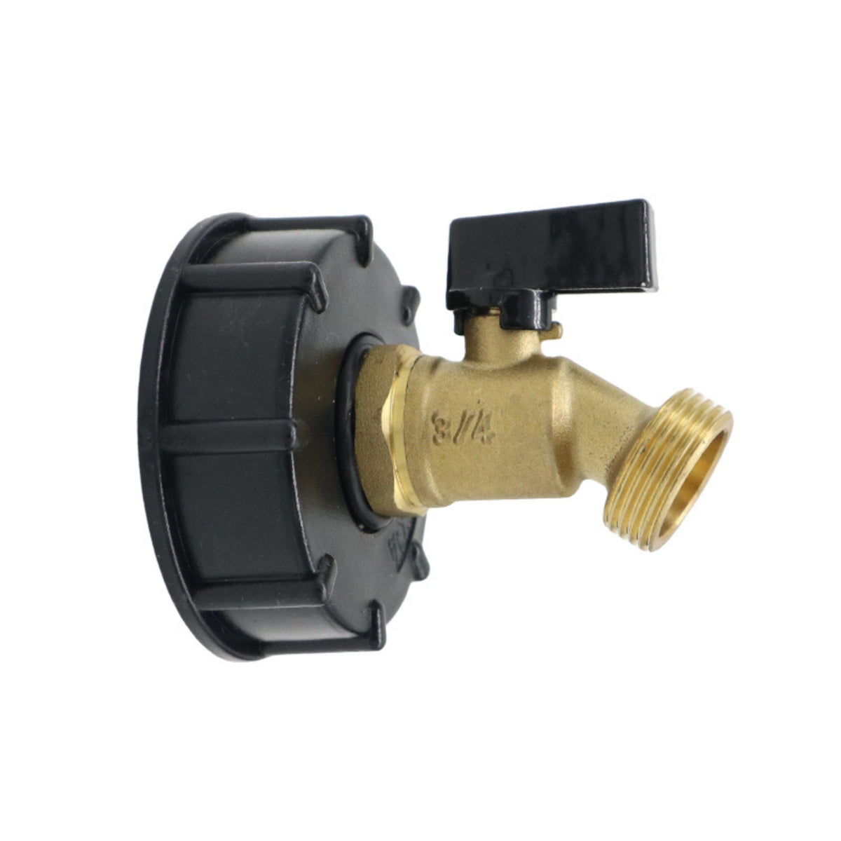 Adapter with Faucet Angled Tote Manual Garden Hose Connector for Irrigation