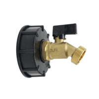 Adapter with Faucet Angled Tote Manual Garden Hose Connector for Irrigation