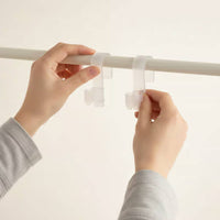2 Pieces Shower Curtain Rod Hook Strong Load Bearing Home Hardware for Bathroom