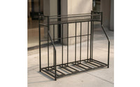 Two-Wheeler Storage Rack Top Mesh Shelf Bike Display Rack Vertical Bike Stand Hanging Hooks Adjustable Two-Wheeler Floor Stand