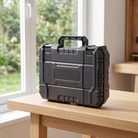 Rugged Equipment Case with Latches Secure Tool Case with Handle Stackable Portable Toolbox Long-Lasting for Mechanics, Technicians