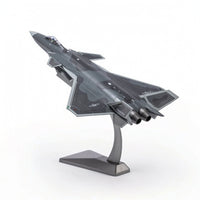 J-20 Fighter Airplane Model Diecast Fighter Plane Model Freestanding for Collectors, Showcase, Desk