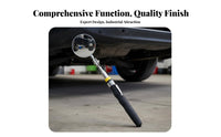 Telescopic Inspection Mirror Adjustable Reach Telescoping Inspection Mirror Stainless Distortion-Clear Reflection