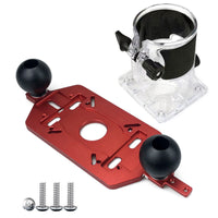 Router Base Plate with Handles Aluminum Alloy Router Base Plate with Handle Universal for Woodworkers, Hobbyist Crafters, Edge Shaping, Groove Cutting