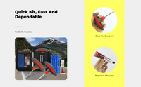 Sturdy Vacuum Tire Plug Kit, Universal Emergency Repair Tools