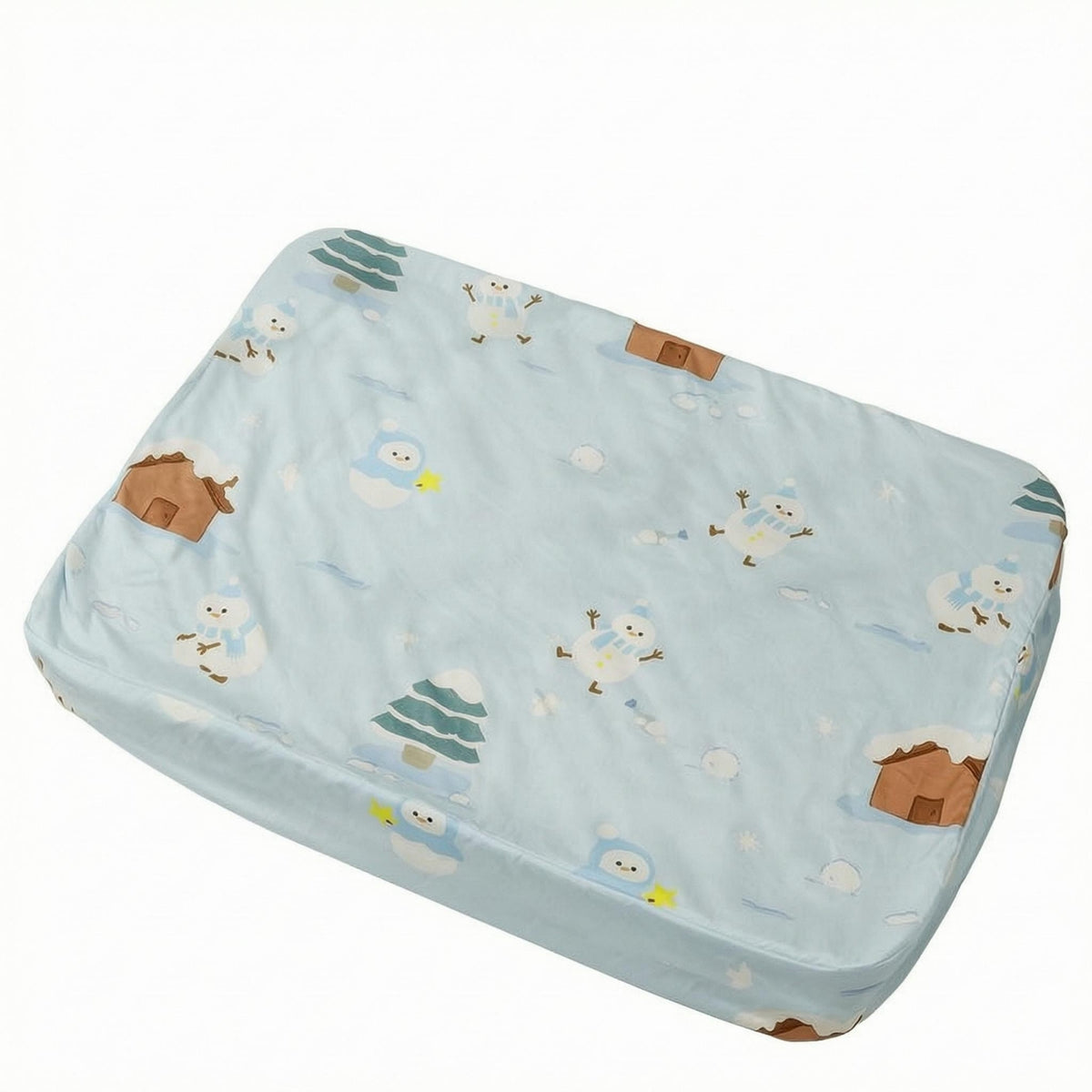 Fitted Dog Bed Cover Elasticized Edges Water-Resistant Dog Bed Cover