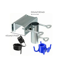 Threaded Screws Tube Socket Clamp Loop Handles Metal Clamp Bracket Multi-Part Adjustment Collar Assembly Smooth Finish