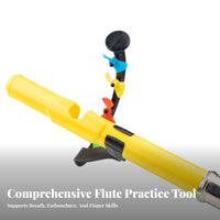 Long-Lasting ABS Material Flute Breath Control Coach Versatile Use Flute Embouchure Training Tool Visual Feedback for Beginners, Students