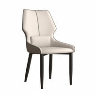 Italian design Upholstered Side Chair Minimalist Design Curved Backrest Chair Padded Seat Dining Seating adaptable Use for Restaurant Owners, Interior Designers, Homeowners, Living Room, Kitchen