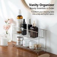 Shelf Organizer for Rectangular Under Cabinet Countertop Use, Racking Storage Shelving Unit for Kitchen Organizers