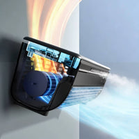 Charging Wall-Mounted Fan 3wind Rate Climate Control Fan 6000mAh Portable Wall-Fixed Cooling Unit Climate Control Fan