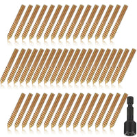 50 Pieces Zinc-Plated Double-Headed Screws Corrosion-Resistant Self-Tapping Screws Easy Installation Fasteners Long-Lasting for Woodworkers, Furniture Assembly