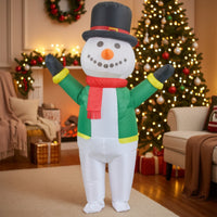 Inflatable Snowman Costume Unisex Inflatable Snowman Costume Tear-Resistant for Adults, Holiday Processions