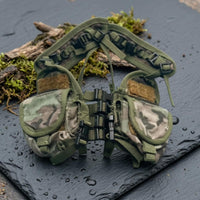 Field Chest Rig Accessory Black Buckles Chest Rig Vest Front-Laced