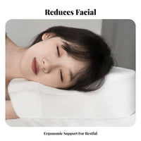 Breathable Material Side Sleeping Beauty Pillow Removable Washable Cover Face Cradle Pillow for Women, Back Sleepers, Bedroom, Night Time