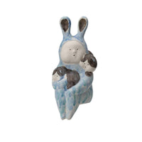 Ceramic Figurine Artisanal Dinosaur Figurine Playful Dinosaur Sculpture for Tabletop