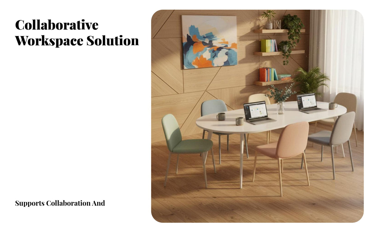 Oval Conference Table Modern Design Oval Boardroom Table Nordic appearance Office Furniture for Corporate groups, Business Professionals, Meeting Room