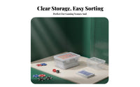 Transparent Chip Container particle-resistantproof Clear Card Storage Box multipurpose