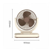 Integrated Night Light Fan with Phone Holder Compact Design USB Desk Fan Adjustable Speed for Students, Office Workers, Desktop, Dormitory