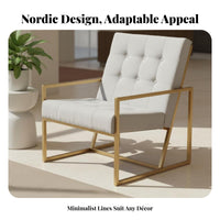 Nordic Design Upholstered Single Sofa Modern Minimalist Oversized Comfy Armchair Leisure design Accent Chair Comfortable for Interior Designers, Apartment Dwellers, Living Room, Hotel Lobby, Coffee Shop, Reception Area