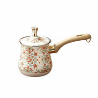 Multi-Purpose Turkish Coffee Pot Stovetop Compatible Cezve Ibrik Pot Food-Grade Material Long Handle Milk Pan Mirror Polished Finish for Home Kitchen, Cafe