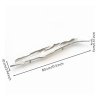 Boat Tray Aluminum Long decorative Tray Sleek for Dining Table
