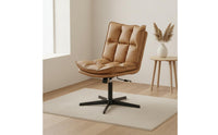 Tufted Computer Chair Comfortable Cushioned Task Chair Minimalist Design Office Seating for Students, Bedroom, Study Room