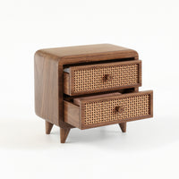 Wooden Cosmetic Storage Cabinet Countertop Makeup Organizer with Drawers Sleek Makeup Storage Cabinet Minimalist for Dressing Table