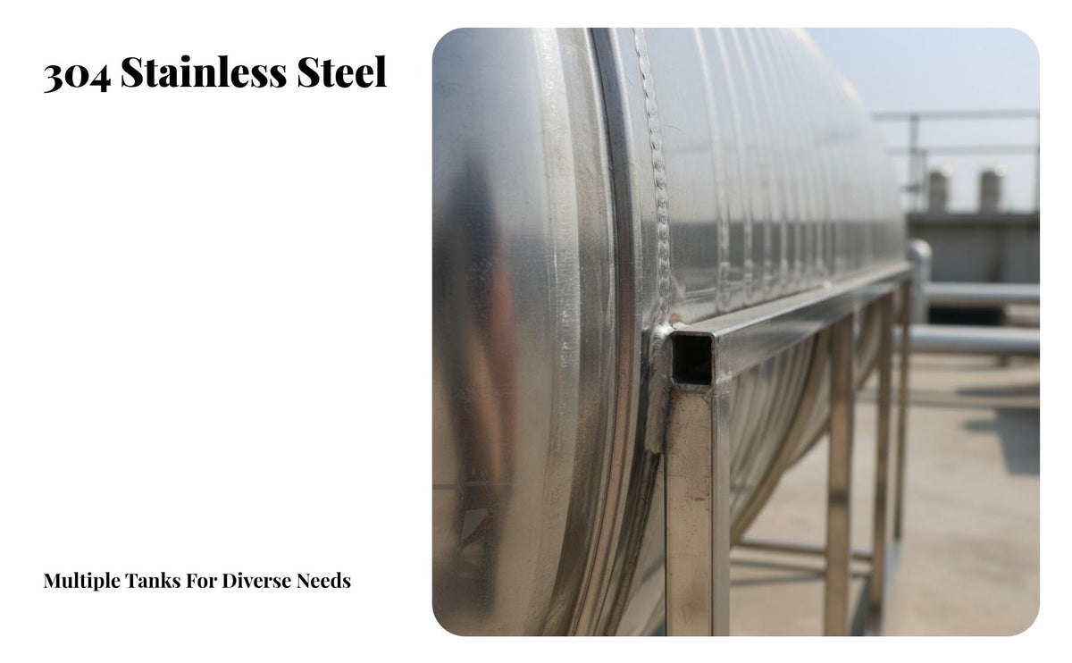 Stainless Metal Water Tank Large Capacity Rooftop Water Cistern Industrial Storage Equipment for Facility Supervisor S, Farmers, Farms