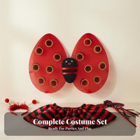 Kids Costume Set Antennae Headband Costume Set Pretend Play Fun Young Child Dress up for Preschoolers, Girls, Halloween, Birthday Parties