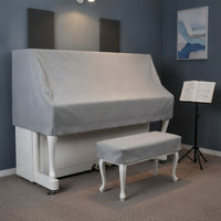 Upright Piano Dust Cover Fleece Piano Cover Set Draped Fit
