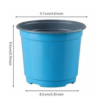 Lightweight Two-Tone Seedling Pot Drainage Holes Soft Plastic Nursery Pot Breathable Gardening Supplies Root Protection for Greenhouse, Balcony, Indoor, Office