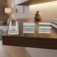 Christmas Lights and Under Cabinet Lighting LED Strip Mounting Clips, Secure Fixing U-Shaped LED Strip Holder, Reusable DIY LED Strip