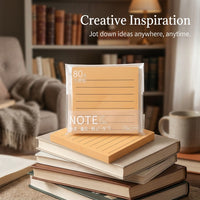Sticky Notes Paper 80 Sheets Self Memo Pads for Office Desk Students, Tearable Reminder for School Supplies